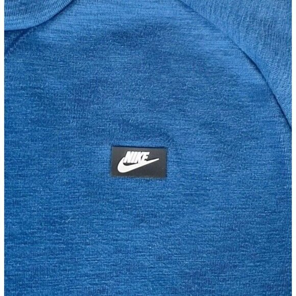 Nike Sportswear Men’s Sz L Blue Optic Fleece Crewneck Sweatshirt - Picture 7 of 9